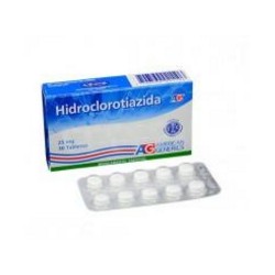 Hidroclorotiazida 25 mg (ENVIOS REGIONALES Y NACIONAL) Caja*30 Tabletas - American Generics