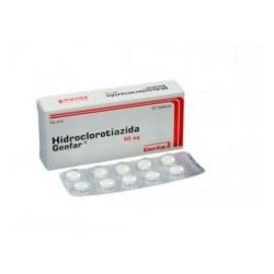 Hidroclorotiazida 50 mg (ENVIOS REGIONALES Y NACIONAL) Caja*30 Tabletas - Genfar