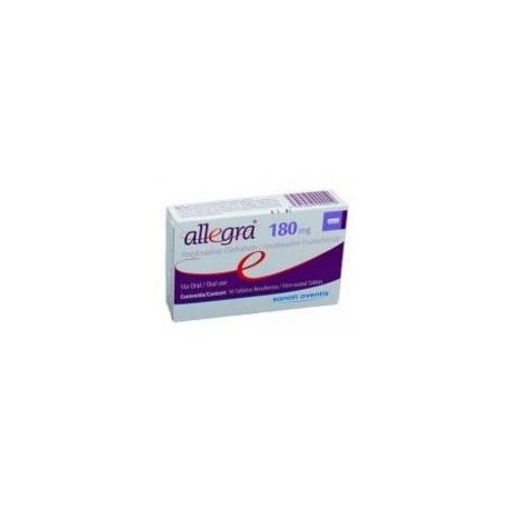 Allegra 180 mg(ENVIOS A NIVEL NACIONAL) Caja *10 Tabletas Recubiertas - Sanofi Aventis