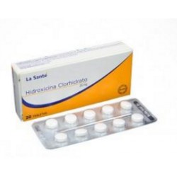 Hidroxicina Clorhidrato 25 mg ( ENVIOS REGIONALES Y NACIONAL) Caja*20 Tabletas - La Santé