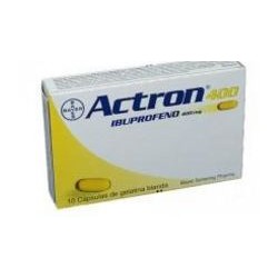 Actron 400 mg Cápsulas blanda Analgésico (Envíos Regionales y Nacionales) caja*10 unidades