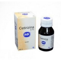 Cetirizina 0,1 % ( ENVIOS REGIONALES Y NACIONAL) Frasco *60 mL Jarabe – Tecnoquímicas