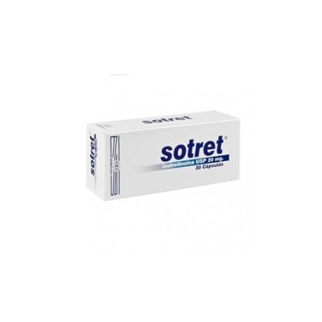 SOTRET 20 MG (FARMACUNDINAMARCA) CAJA* 30 CAPSULAS