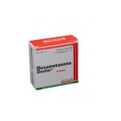 Dexametasona 4 mg / mL (ENVIOS REGIONALES Y NACIONAL) Caja*10 Ampollas - Genfar