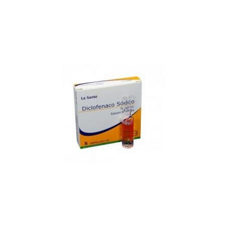 Diclofenaco Sódico 75 mg / 3 mL (ENVIOS REGIONALES Y NACIONAL) Caja*5 Ampollas – La Santé