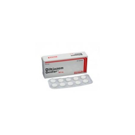 Diltiazem 60 mg (ENVIOS REGIONALES Y NACIONALES ) Caja *20 Tabletas – Genfar