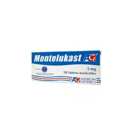 MONTELUKAST 5MG (FARMACUNDINAMARCA) CAJA *10 TABLETAS