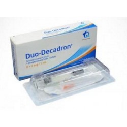 Dúo-Decadron 8 + 2 mg / 1 mL (ENVIOS REGIONALES Y NACIONAL) Caja*1 Jeringa Prellenada – Tecnoquímicas