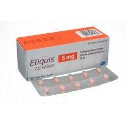 Eliquis 5 mg (ENVIOS REGIONALES Y NACIONAL) Caja*60 Tabletas Recubiertas – Pfizer