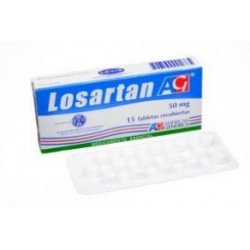 Losartan 50 mg (ENVIOS REGIONALES Y NACIONAL) Caja*15 Tabletas Recubiertas – Hipertensión