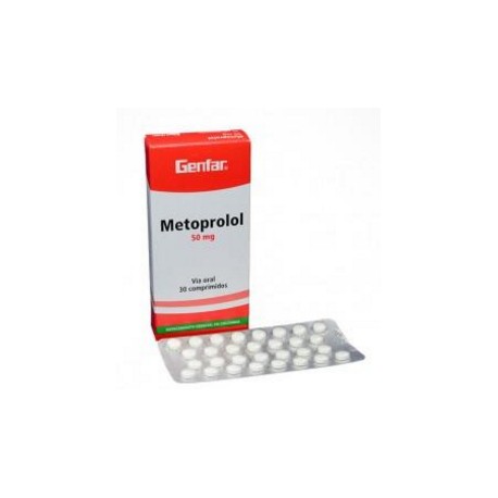 Metoprolol 50 mg ( ENVIOS REGIONALES Y NACIONAL) Caja*30 Comprimidos – Angina De Pecho