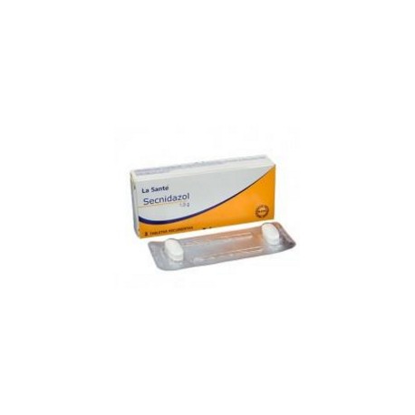 Secnidazol 1.0 g (ENVIOS REGIONALES Y NACIONAL) Caja*2 Tabletas Recubiertas - Laboratorios La Santé