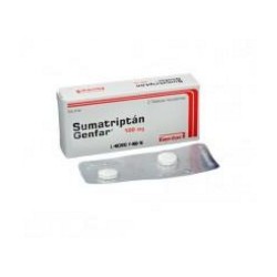 Sumatriptán 100 mg (ENVIOS REGIONAL Y NACIONAL) Caja*2 Tabletas Recubiertas – Genfar S.A.