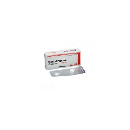 Sumatriptán 100 mg (ENVIOS REGIONAL Y NACIONAL) Caja*2 Tabletas Recubiertas – Genfar S.A.