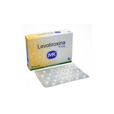 Levotiroxina Sódica 75 mcg(ENVIOS REGIONALES Y NACIONAL) Caja*50 Tabletas - Tiroides