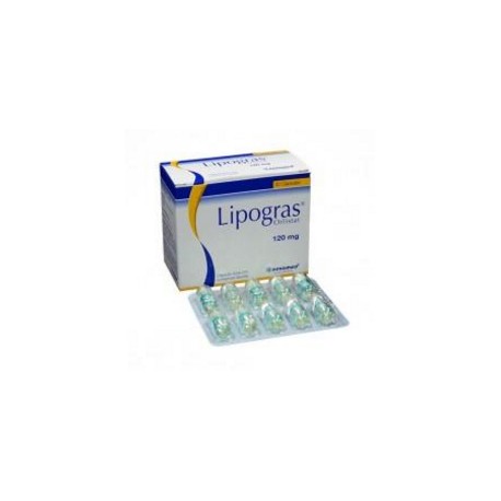 Lipogras 120 mg (ENVIOS REGIONALES Y NACIONAL) Caja*30 Cápsulas – Novamed