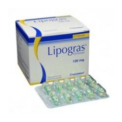 Lipogras 120 mg (ENVIOS REGIONALES Y NACIONAL) Caja*60 Cápsulas – Novamed