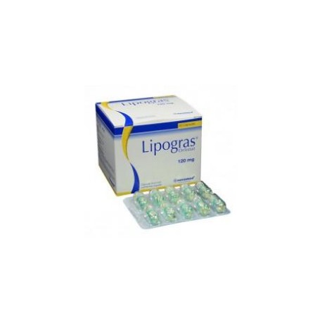 Lipogras 120 mg (ENVIOS REGIONALES Y NACIONAL) Caja*60 Cápsulas – Novamed