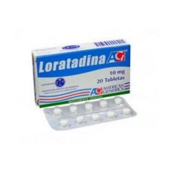 Loratadina 10 mg (ENVIOS REGIONALES Y NACIONAL) Caja*20 Tabletas – Antihistamínico