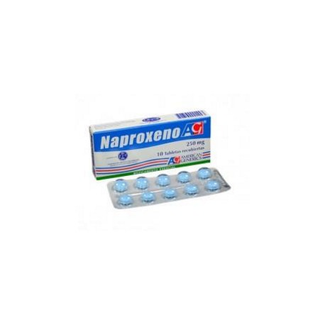 Naproxeno 250 mg (ENVIOS REGIONALES Y NACIONAL) Caja*10 Tabletas Recubiertas – Analgésico