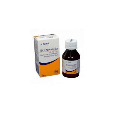 Nitazoxanida 100 mg / 5 mL (ENVIOS REGIONALES Y NACIONAL) Frasco*60 mL Polvo Para Reconstituir – Parásitos