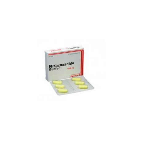 Nitazoxanida 500 mg (ENVIOS REGIONALES Y NACIONAL) Caja* 6 Tabletas Recubiertas – Antiparasitario