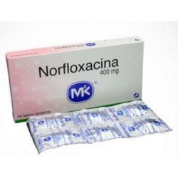 Norfloxacina 400 mg (ENVIOS REGIONALES Y NACIONAL) Caja*14 Tabletas Recubiertas – Antibiótico