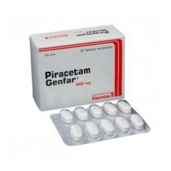 Piracetam 800 mg (ENVIOS REGIONALES Y NACIONAL) Caja*30 Tabletas Recubiertas – Genfar S.A.