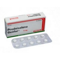 Prednisolona 5 mg (ENVIOS REGIONALES Y NACIONAL) Caja*30 Tabletas - Genfar S.A.