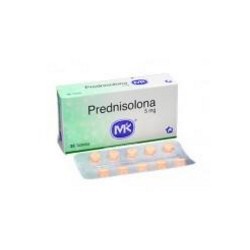 Prednisolona 5 mg (ENVIOS REGIONALES Y NACIONAL) Caja*30 Tabletas - Corticosteroide