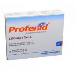 Profenid 100 mg/ 2 mL (ENVIOS REGIONALES Y NACIONAL) Caja*6 Ampollas De 2 mL - Sanofi-Aventis De Colombia S.A.