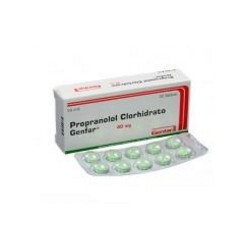 Propranolol Clorhidrato 40 mg (ENVIOS REGIONALES Y NACIONAL) Caja*20 Tabletas –