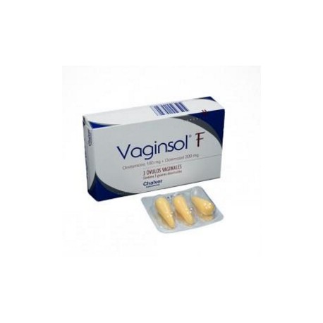 Vaginsol F (ENVIOS REGIONALES Y NACIONAL) Caja*3 Óvulos Vaginales – Laboratorios Chalver