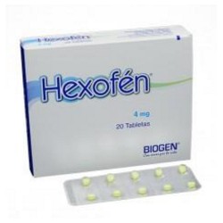 Hexofén 4 mg (ENVIOS REGIONALES Y NACIONAL) Caja* 20 Tabletas – Biogen