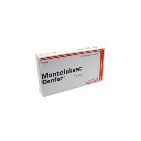 MONTELUKAST 10MG (FARMACUNDINAMARCA) CAJA*10 TABLETAS GENFAR