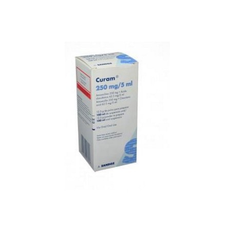 Curam 250 mg / 5 mL (ENVIOS REGIONALES Y NACIONAL) Frasco*100 mL - Sandoz