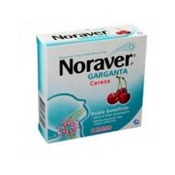 Noraver Garganta caja*12 tabletas (FARMACUNDINAMARCA) Sabor a Cereza Infecciones en la Garganta