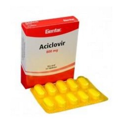 Aciclovir 800 mg (FARMACUNDINAMARCA) Caja*10 Tabletas Genfar