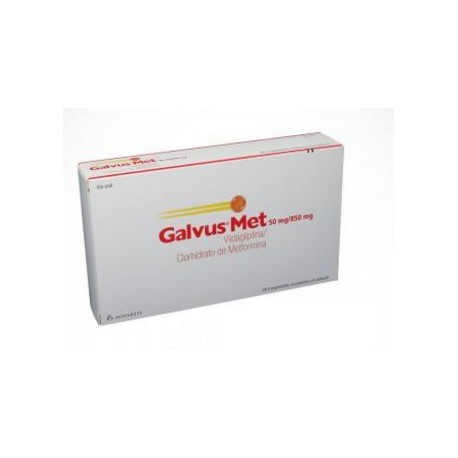 Galvus Met 50 mg / 850 mg (ENVIOS REGIONALES Y NACIONAL) Caja*28 Comprimidos Recubiertos – Novartis