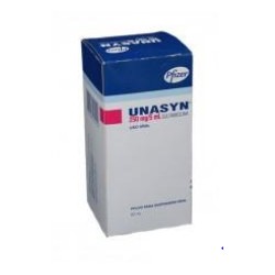 Unasyn 250 mg (ENVIOS REGIONALES Y NACIONAL) Frasco*60 mL Polvo Para Suspensión - Pfizer