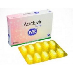 Aciclovir 800 mg (FARMACUNDINAMARCA) Caja*10 Tabletas Tecnoquímicas