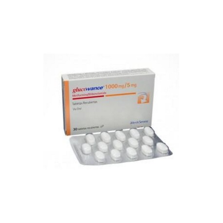 Glucovance 1000 mg 5 mg Tabletas Recubiertas Merck (Envíos Regionales y Nacionales) caja*30 unidades