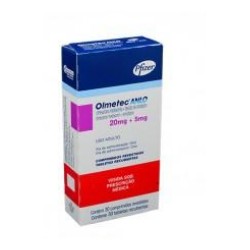 Olmetecanlo 20 mg + 5 mg ( ENVÍOS REGIONALES Y NACIONAL) Caja*30 Tabletas Recubiertas - Pfizer