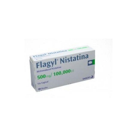 Flagyl Nistatina (ENVÍOS REGIONALES Y NACIONAL) Caja*10 Óvulos- Sanofi Aventis