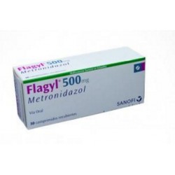 Flagyl 500 mg (ENVÍOS REGIONALES Y NACIONAL) Caja*30 Comprimidos Recubiertos - Sanofi Aventis