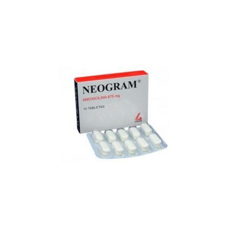 Neogram 875 mg Tabletas Laboratorios Legrand (Envíos Regionales y Nacionales) caja*10 unidades