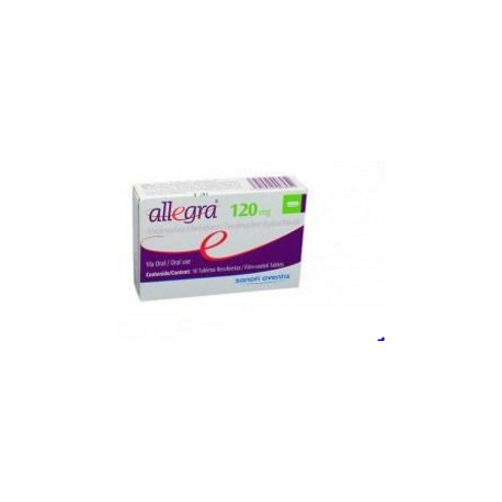 Allegra 120 mg (FARMACUNDINAMARCA) Caja*10 Tabletas Recubiertas Sanofi-Aventis