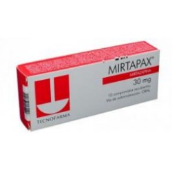 Mirtapax 30 mg Comprimidos Recubiertos Tecnofarma (Envíos Regionales y Nacionales) caja*10 unidades