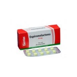 Espironolactona 25 mg Comprimidos Genfar (Envíos Regionales y Nacionales) caja*20 unidades