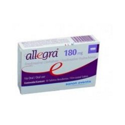 Allegra 180 mg (FARMACUNDINAMARCA) Caja*10 Tabletas Recubiertas Sanofi Aventis